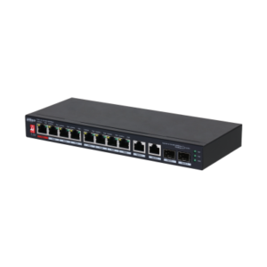 PFS3210-8GT2GF-96 10-Port Unmanaged Desktop Gigabit Switch with 8-Port PoE
